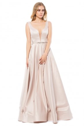 Vızon Küçük Beden Uzun Kloş Düğün Elbisesi K6145