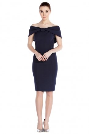 Small Size Short Boat Neck Off Shoulder Engagement Dress Y7495