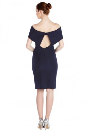 Small Size Short Boat Neck Off Shoulder Engagement Dress Y7495