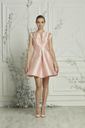 Small Size Short Taffeta Engagement Dress Y7287