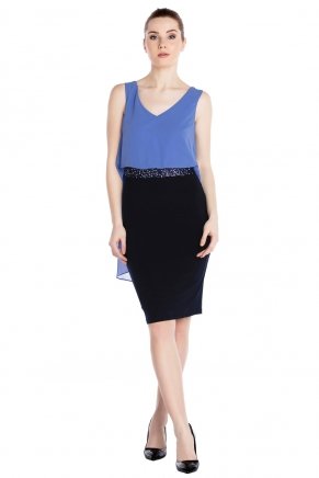 Small Size Short V Neck Bodycon Engagement Dress Y5288