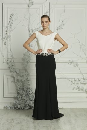 Black Small Size Long Evening Dress Y7283