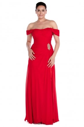Long Boat Neck Small Size Off Shoulder Evening Dress Y7628