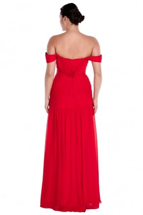 Boat Neck Small Size Long Off Shoulder Evening Dress Y7628