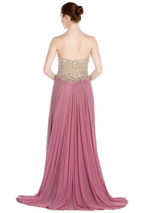 Strapless Small Size Long Sleeveless Evening Dress Y7633