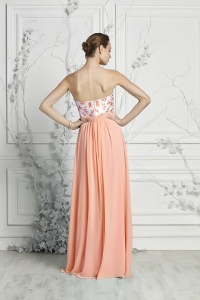 Strapless Small Size Long Sleeveless Evening Dress Y7401