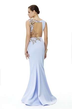 SMALL SIZE LONG HAND MADE EVENING DRESS Y6325