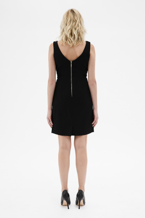 Black Small Size Short Evening Dress Y7302