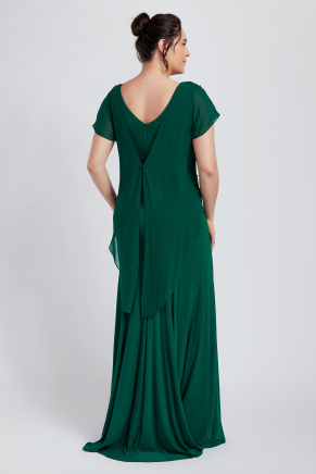 Big Size Green Long Evening Dress Y8788