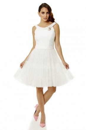 Vanılla Short Small Size Tulle Evening Dress Y6413